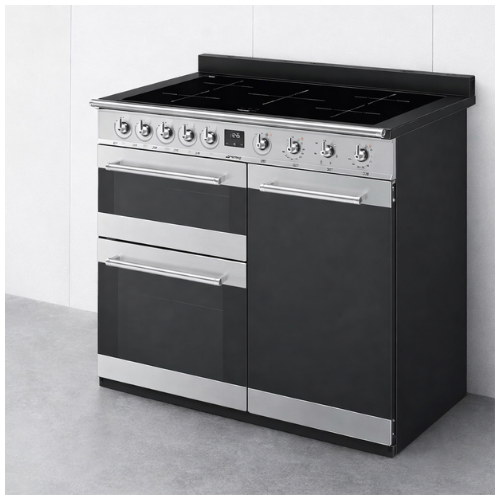 Centre De Cuisson 100 cm mixte Inox SMEG Classica Classica SY103 - vue 3