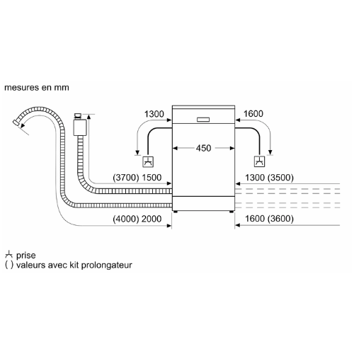 Série 4, Lave-vaisselle pose-libre, 45 cm, Acier brossé anti-traces BOSCH SPS4EMI17E - vue 9