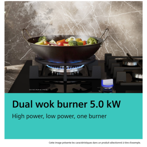iQ500, Table gaz, 75 cm, Inox SIEMENS EC7A5SI90 - vue 6