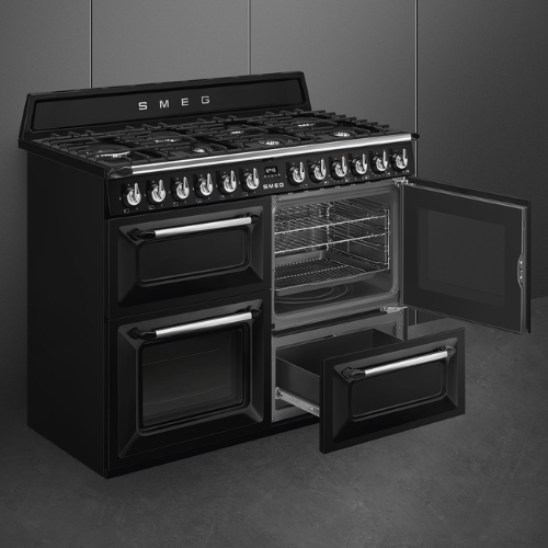 Centre De Cuisson 110 cm Gaz Noir SMEG TR4110BL1(F) - vue 4
