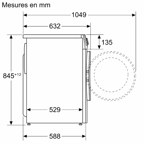 Série 6, Lave-linge front, 9 kg, 1400 trs/min BOSCH WGG244F1FR - vue 10