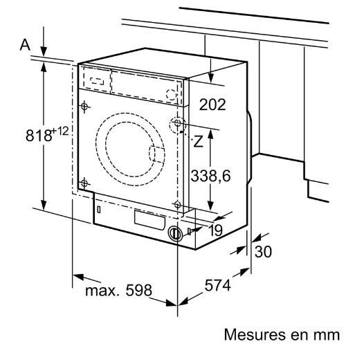 Série 6, Lave-linge, chargement frontal, 7 kg, 1200 trs/min BOSCH WIW24348FF - vue 10