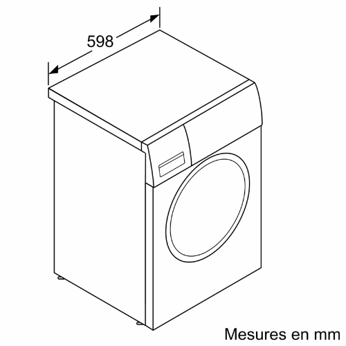 Série 6, Lave-linge front, 9 kg, 1400 trs/min BOSCH WGG244Z3FR - vue 10