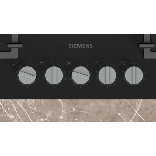 iQ500, Table gaz, 75 cm, Verre trempé, Noir SIEMENS EP7A6QI40 - vue 2
