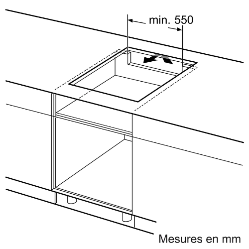 N 70, Table à induction, 60 cm, Noir, sans cadre NEFF T56FHL1L0 - vue 7