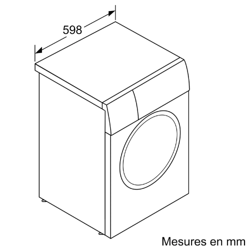 Série 4, Lave-linge front, 9 kg, 1400 trs/min BOSCH WAN28209FR - vue 11