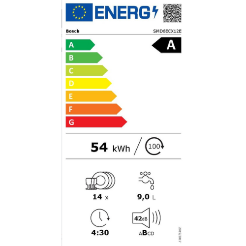 Série 6, Lave-vaisselle tout intégrable, 60 cm BOSCH SMD6ECX12E - vue 11