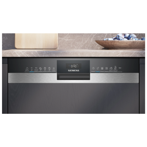 iQ300, Lave-vaisselle encastrable avec bandeau, 60 cm, Acier brossé SIEMENS SN53HS01CE - vue 3