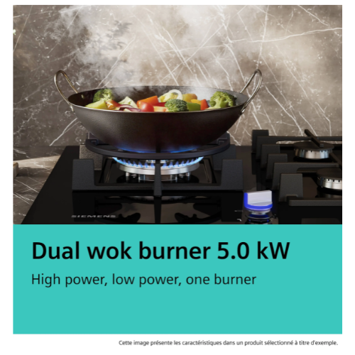 iQ500, Table gaz, 90 cm, Inox SIEMENS EC9A5RI90 - vue 6
