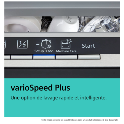 iQ300, Lave-vaisselle encastrable avec bandeau, 60 cm, Acier brossé SIEMENS SN53HS01CE - vue 5