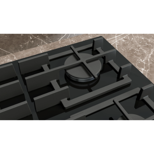 iQ500, Table gaz, 90 cm, Verre trempé, Noir SIEMENS EP9A6MI40 - vue 4