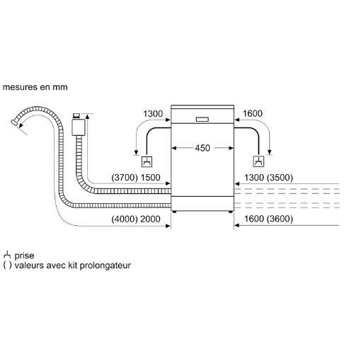 Series 4, Freestanding dishwasher, 45 cm, White BOSCH SPS4EMW17E