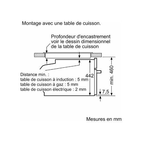 iQ700, Four intégrable compact avec fonction micro-ondes, 60 x 45 cm, Noir SIEMENS CM776G1B1 - vue 12