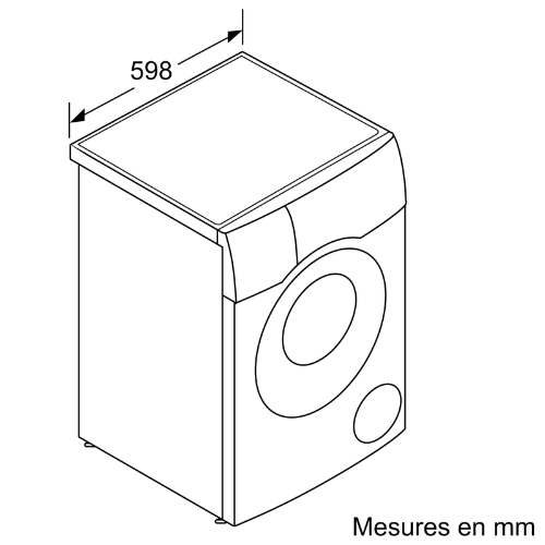 Série 8, Lave-linge séchant, 10.5/6 kg, 1400 trs/min BOSCH WNC254A0FR - vue 12