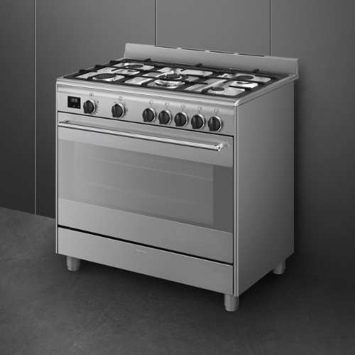 Centre de cuisson Piano Gaz 90cm Inox SMEG Classica BG91X2(F) - vue 3