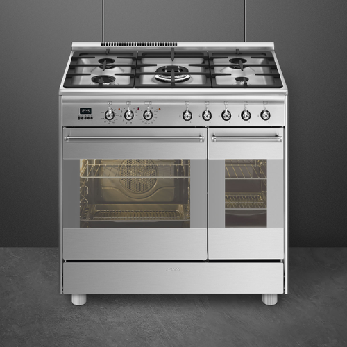 Centre De Cuisson 90 cm Gaz Inox SMEG SCB92PX8(F) - vue 3