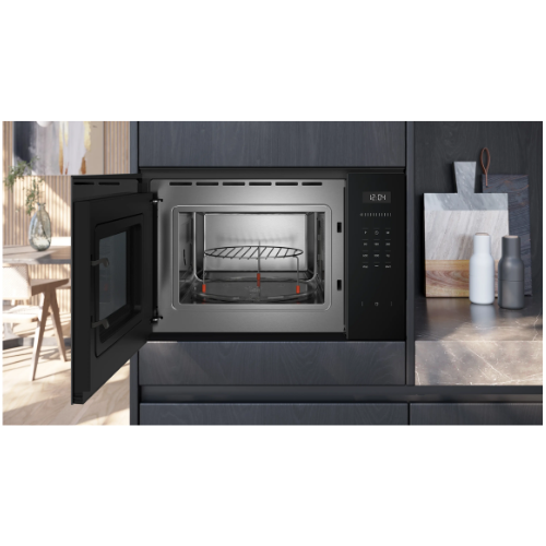 iQ500, Micro-ondes intégrable, 59 x 38 cm, Noir SIEMENS BE555LMB1 - vue 3