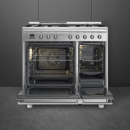 Centre De Cuisson 90 cm Gaz Inox SMEG SCB92PX8(F) - vue 4