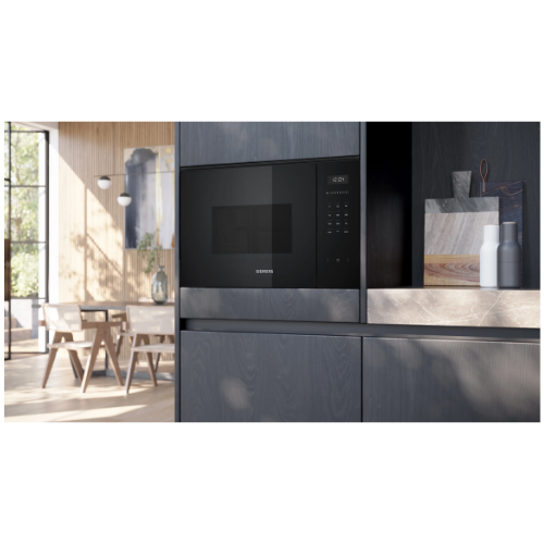 iQ500, Micro-ondes intégrable, 59 x 38 cm, Noir SIEMENS BE555LMB1 - vue 4