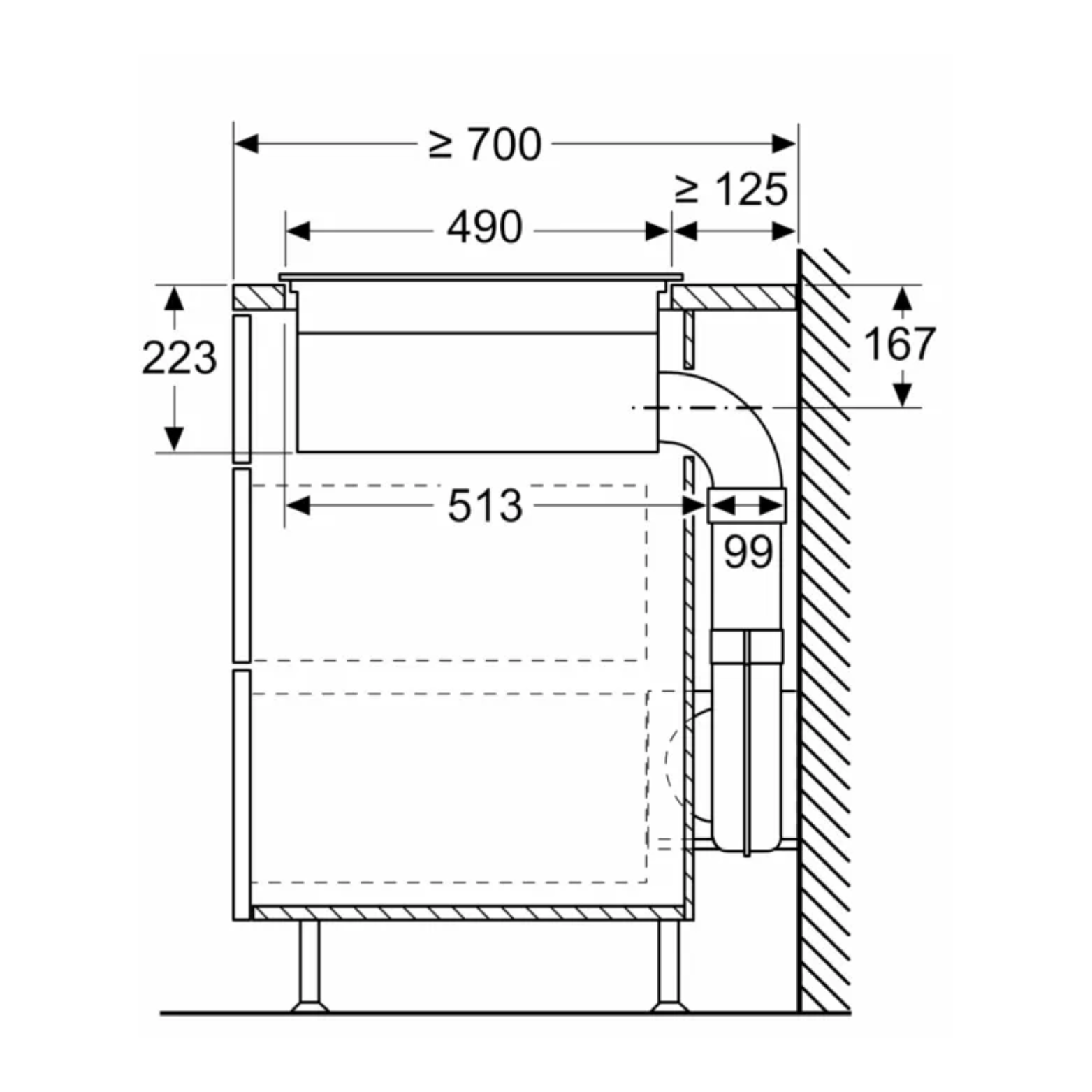 Série 4, Table induction aspirante, 60 cm, sans cadre BOSCH PVS611B16E - vue 14