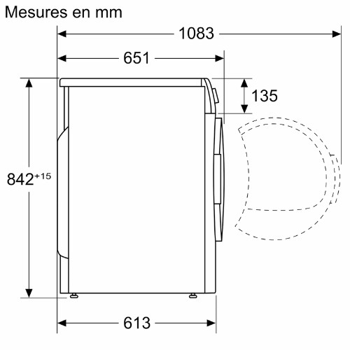 Série 4, Sèche-linge à condensation, 8 kg BOSCH WTN83209FR - vue 13