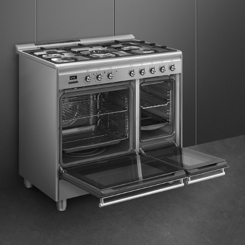 Centre De Cuisson 90 cm Gaz Inox SMEG SCB92PX8(F) - vue 6