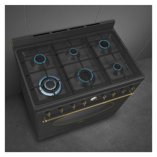 Centre de Cuisson mixte Anthracite SMEG CO96GMA9 - vue 4