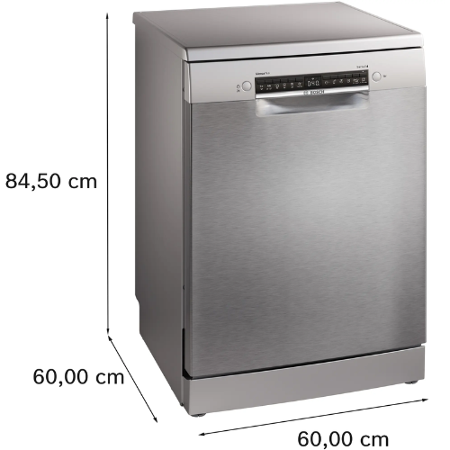Série 4, Lave-vaisselle pose-libre, 60 cm, Acier brossé anti-traces BOSCH SMS4ECI26E - vue 4