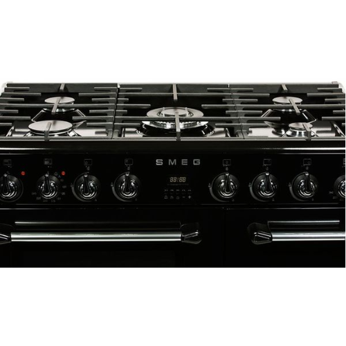 Centre De Cuisson 90 cm Gaz Noir SMEG BM93BL(F) - vue 2