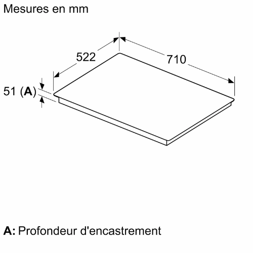 iQ500, Table à induction, 70 cm, Noir, sans cadre ED751HSB1E - vue 4