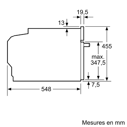 iQ700, Four intégrable compact avec fonction micro-ondes, 60 x 45 cm, Noir SIEMENS CM724G1B1 - vue 8