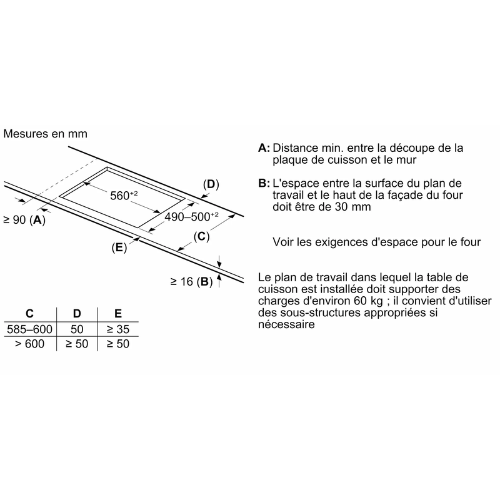 iQ500, Table à induction, 70 cm, Noir, sans cadre ED751HSB1E - vue 5