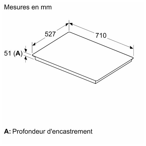 N 90, Table à induction, 70 cm, Noir, avec cadre NEFF T67TTX4L0 - vue 4