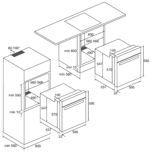 Four multifonction catalyse Noir AIRLUX AFC106BK - vue 2