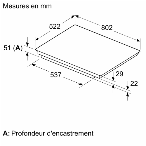 Série 6, Table à induction, 80 cm, Noir, sans cadre BOSCH PXE831HC1E - vue 6