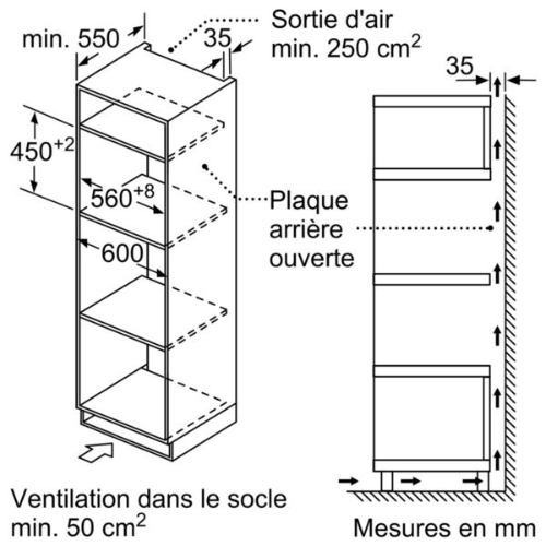Micro-ondes Encastrable 45 cm Bosch CMA583MS0 - vue 5