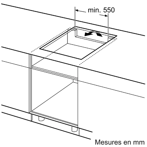 N 90, Table à induction, 80 cm, Noir mat, sans cadre NEFF T68NUV4A0 - vue 7