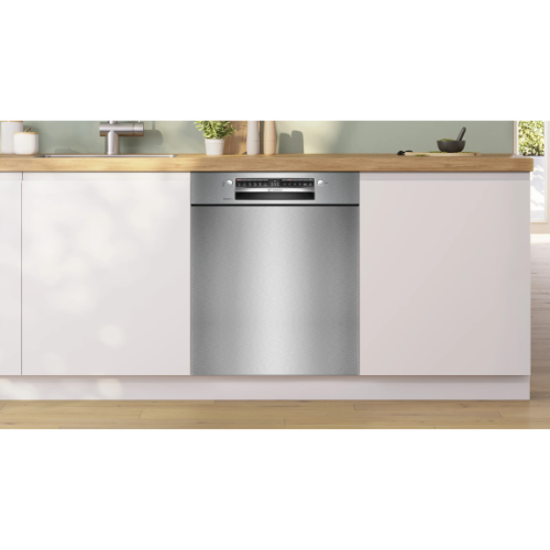 Série 4, Lave-vaisselle sous plan, 60 cm, Acier brossé BOSCH SMU4ECS28E - vue 2
