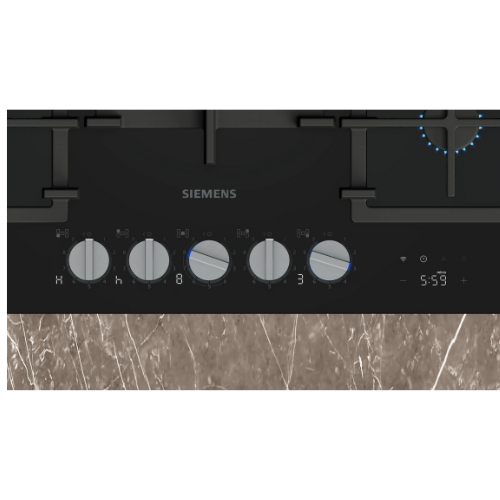 iQ700, Table gaz, 75 cm, Verre trempé, Noir SIEMENS ER7A6RH40 - vue 2