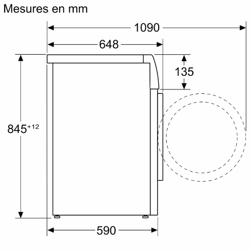 Série 8, Lave-linge front, 9 kg, 1400 trs/min BOSCH WGB244A2FR - vue 16