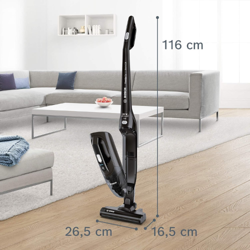 Aspirateur 2 en 1 : balai / à main sans fil, sans sac BOSCH BBHF220 - vue 2