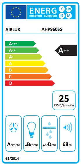 Wandhaube Pyramide 90 cm AIRLUX AHP960SS