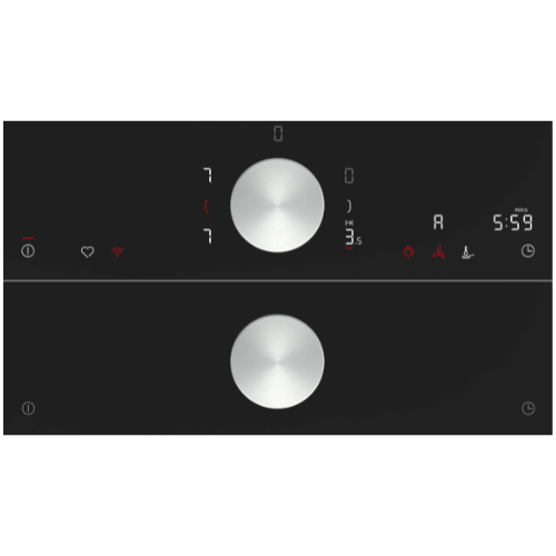 N 90, Table à induction, 90 cm, Noir, avec cadre NEFF T69TTX4L0 - vue 2