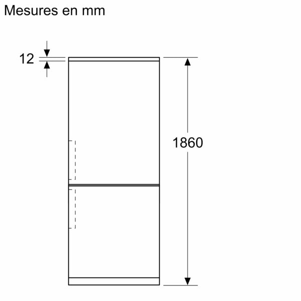 Série 4, Réfrigérateur combiné pose-libre, 186 x 60 cm, Couleur inox BOSCH KGN362LBF