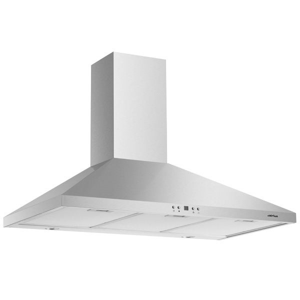 Hotte Décorative Murale Pyramide Inox 90 cm AIRLUX AHP975IX