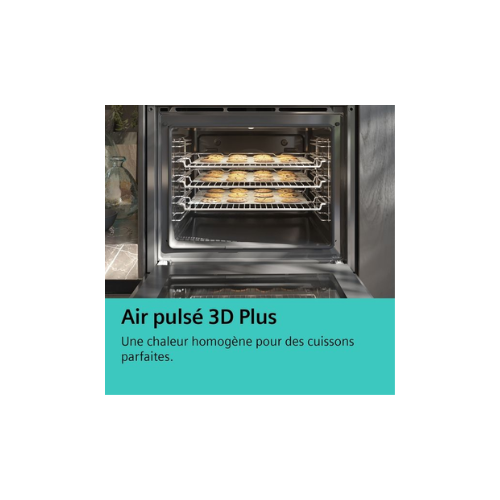 iQ300, Four intégrable, 60 x 60 cm, Inox SIEMENS HB574ABR3F - vue 4