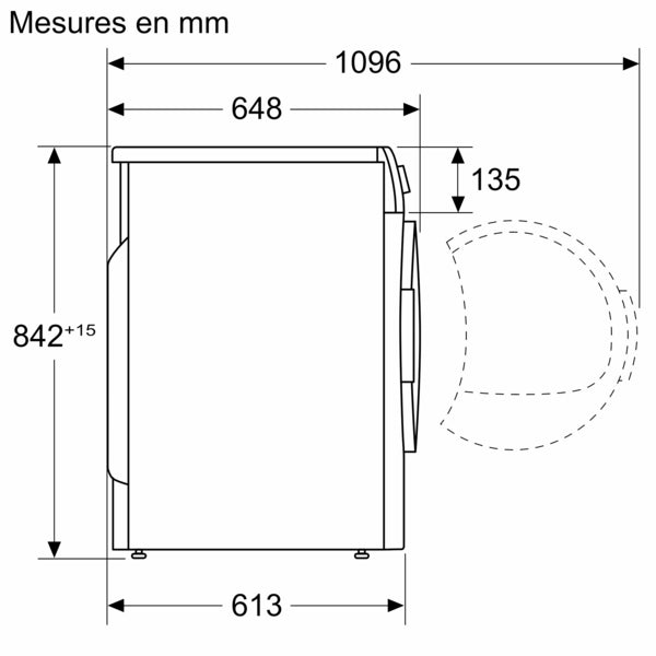 Série 6, Sèche-linge pompe à chaleur, 9 kg BOSCH WQN246D0FR