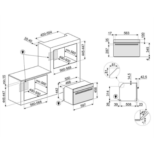 Four compact SMEG SO4602M1NR(F) - vue 7