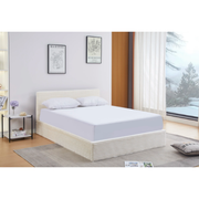 LIT COFFRE MAIA COTELE ECRU 160x200cm EURODESIGN L91CT-EC160 - vue 1