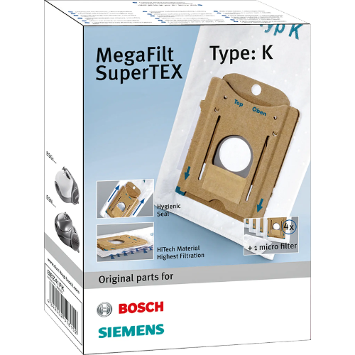 Sacs Aspirateurs MegaFilt SuperTex type K BOSCH BBZ41FK